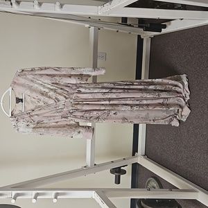 Kate and Lily Lavender Floral V-Neck Maxi Dress